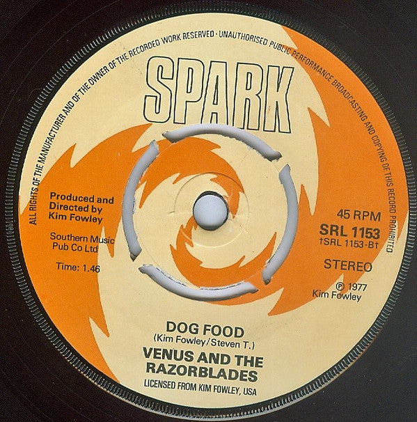 Venus & The Razorblades : I Want To Be Where The Boys Are (7", Single, Pun)