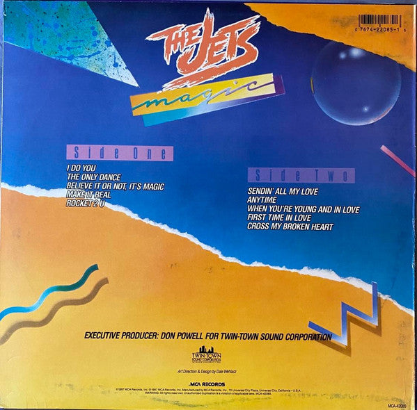 The Jets : Magic (LP, Album, Glo)