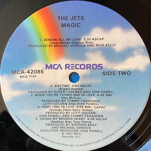 The Jets : Magic (LP, Album, Glo)