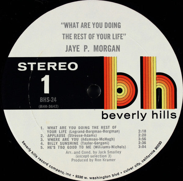 Jaye P. Morgan : What Are You Doing The Rest Of Your Life (LP, Album)