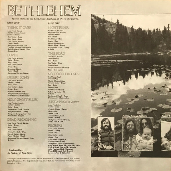 Bethlehem (2) : Bethlehem (LP)