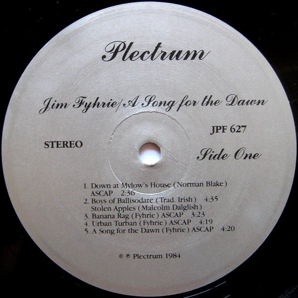 Jim Fyhrie : A Song For The Dawn (LP, Album)