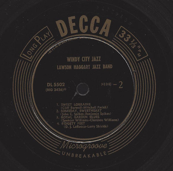 Lawson-Haggart Jazz Band : Windy City Jazz (10", Mic)