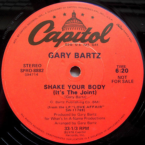 Chuck Jackson (2) / Gary Bartz : Ooh Child / Shake Your Body (It's The Joint) (12", Promo)