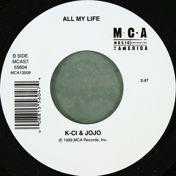 K-Ci & JoJo : Tell Me It's Real (7")