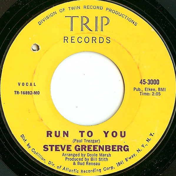 Steve Greenberg (2) : Big Bruce (7", Single, Styrene, MO )