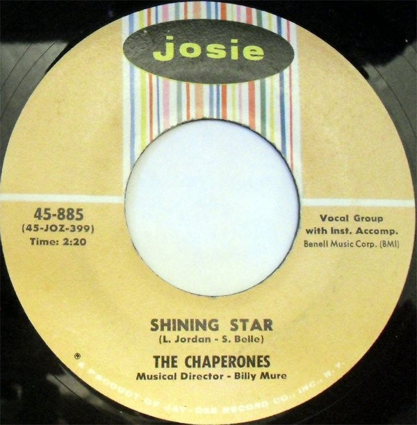 The Chaperones : My Shadow And Me / Shining Star (7", Single)