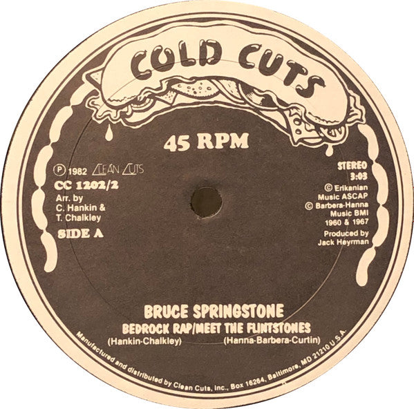 Bruce Springstone : Live At Bedrock (12", Single)