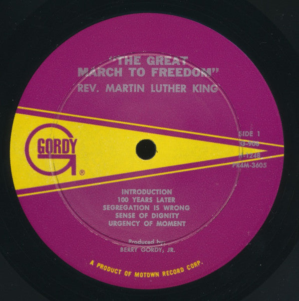 Rev. Martin Luther King* : The Great March To Freedom (LP, Mono)