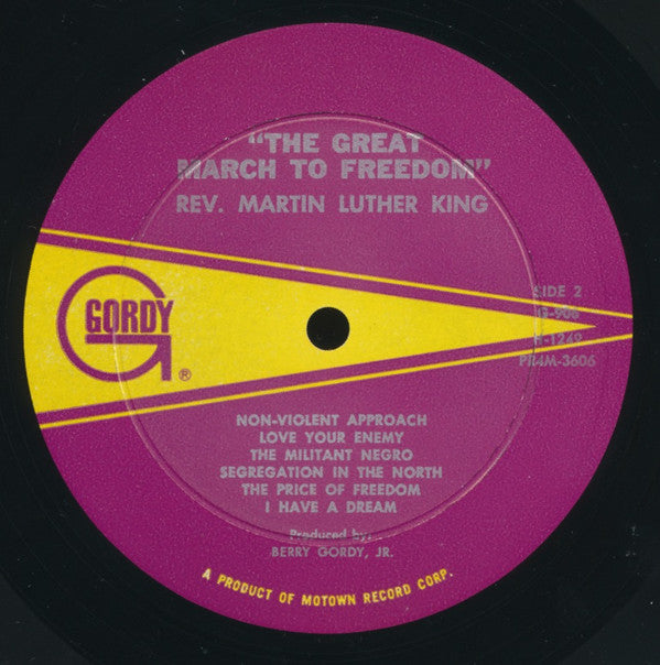 Rev. Martin Luther King* : The Great March To Freedom (LP, Mono)