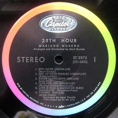 Mariano Moreno And The Unbelievables (3) : The 25th Hour (LP)