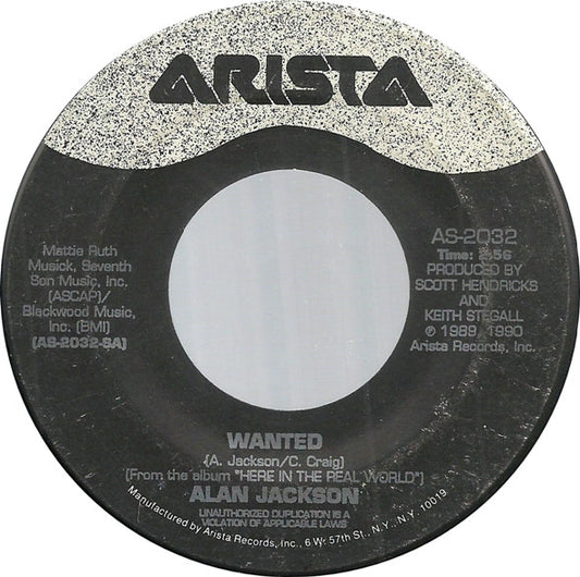 Alan Jackson (2) : Wanted (7", Single)