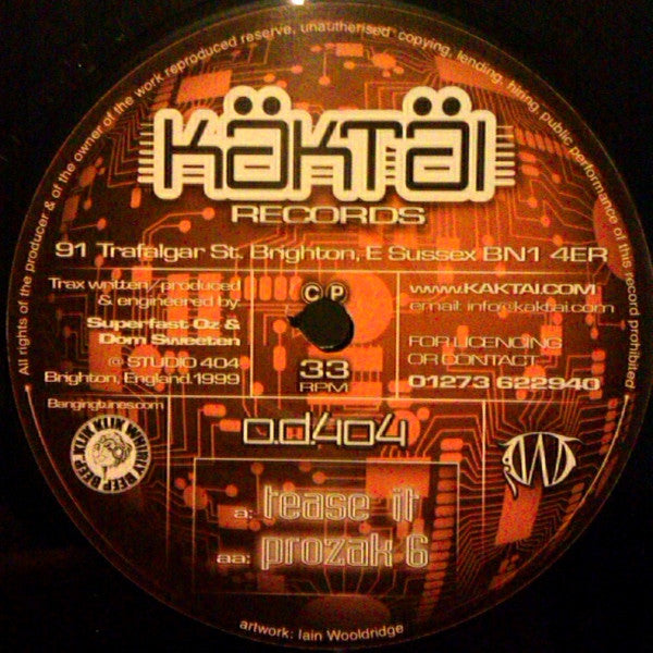 OD404 : Tease It / Prozak 6 (12")