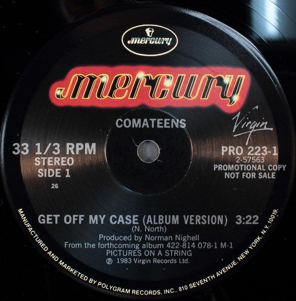 Comateens : Get Off My Case (12", Promo)