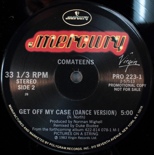 Comateens : Get Off My Case (12", Promo)