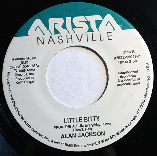 Alan Jackson (2) : Little Bitty (7", Single)