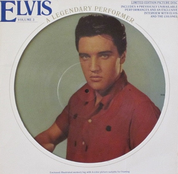 Elvis Presley : A Legendary Performer - Volume 3 (LP, Comp, Ltd, Pic, Bla)