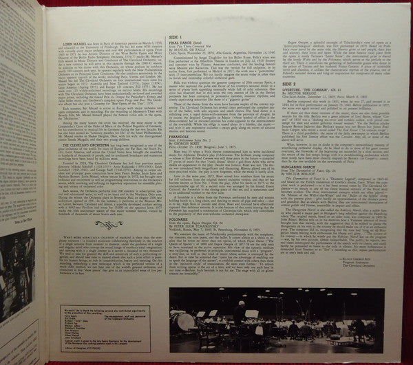 Lorin Maazel, The Cleveland Orchestra, Falla* • Bizet* • Tchaikovsky* • Berlioz* : Direct From Cleveland (LP, Album, Dir)