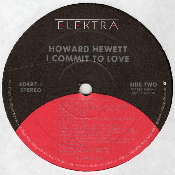 Howard Hewett : I Commit To Love (LP, Album, SP )