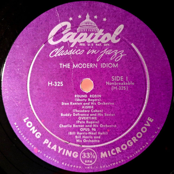 Charlie Barnet / Dizzy Gillespie / Bill Harris / Stan Kenton / Woody Herman / Miles Davis : The Modern Idiom (10", Comp)