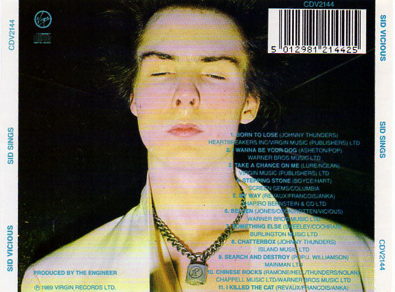Sid Vicious : Sid Sings (CD, Album, RE)