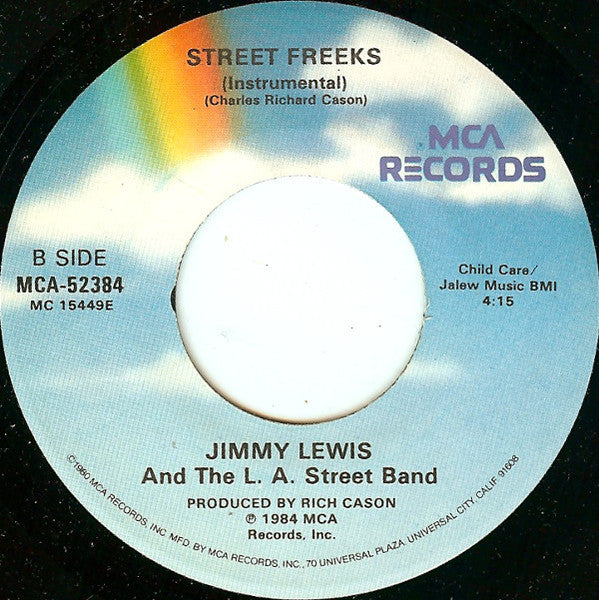 Jimmy Lewis And The L.A. Street Band : Street Freeks (7", Glo)