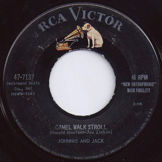 Johnnie And Jack : Camel Walk Stroll (7", Single)