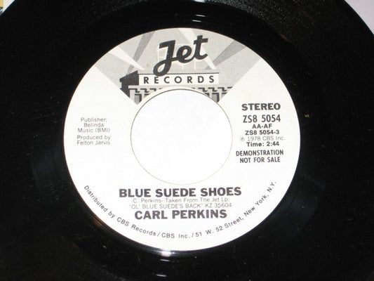 Carl Perkins : Blue Suede Shoes (7", Promo)