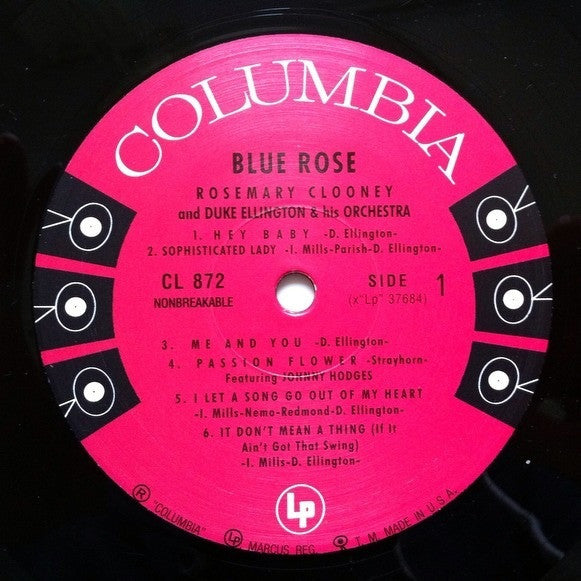 Rosemary Clooney And Duke Ellington : Blue Rose (LP, Album, Mono, RE, 180)