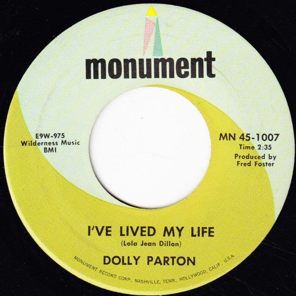 Dolly Parton : Something Fishy / I've Lived My Life (7")