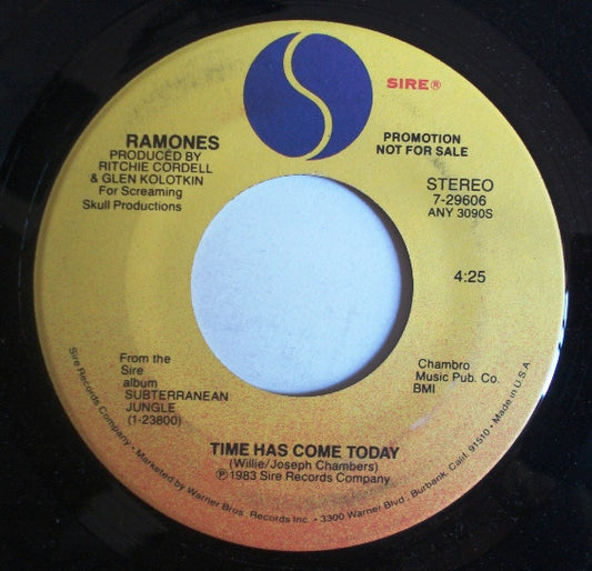 Ramones : Time Has Come Today (7", Single, Mono, Promo, All)