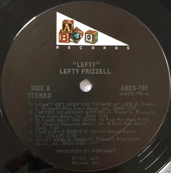 Lefty Frizzell : The Legendary Lefty Frizzell (LP, Album)