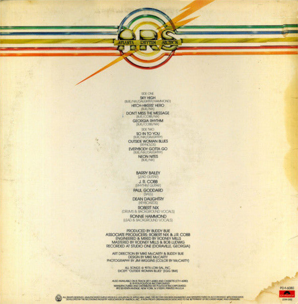 Atlanta Rhythm Section : A Rock And Roll Alternative (LP, Album, Ter)