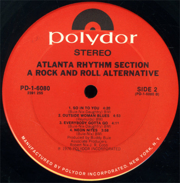 Atlanta Rhythm Section : A Rock And Roll Alternative (LP, Album, Ter)