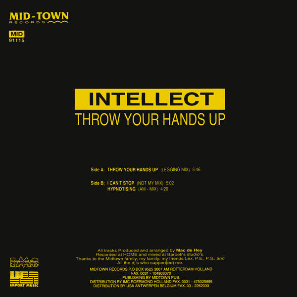 Intellect : Throw Your Hands Up (12")
