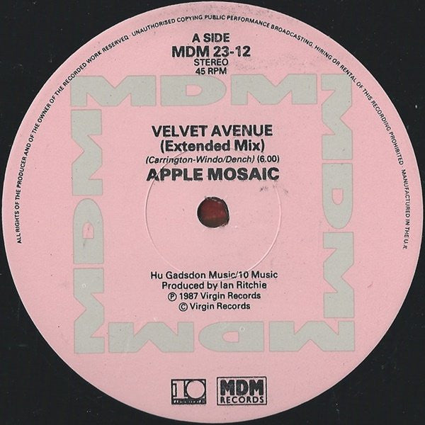 Apple Mosaic : Velvet Avenue (12")