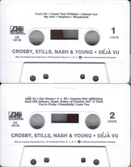Crosby, Stills, Nash & Young : Déjà Vu (Cass, Album, RE)
