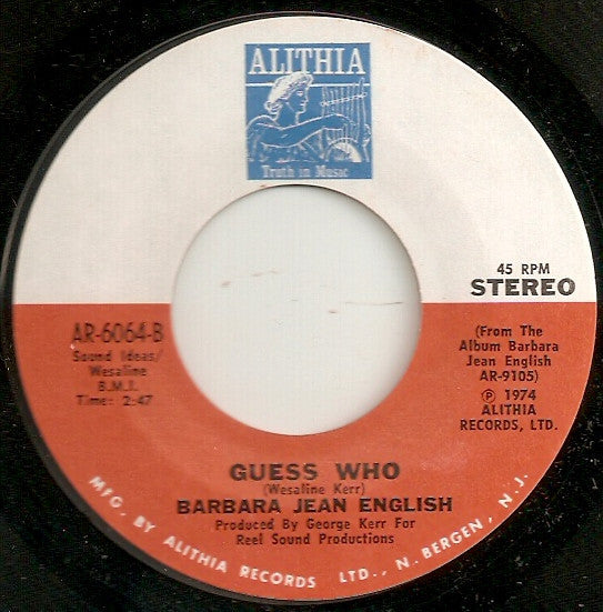 Barbara Jean English : Breakin' Up A Happy Home / Guess Who (7", Single)