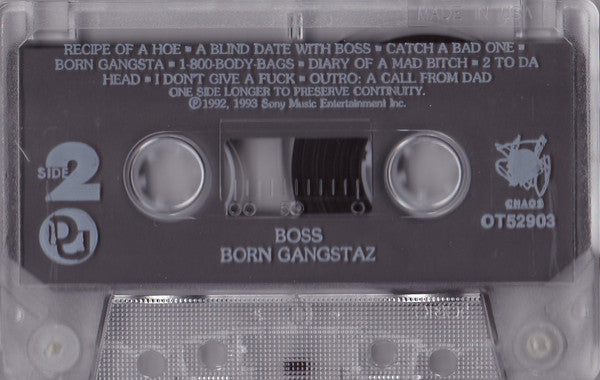 Boss (3) : Born Gangstaz (Cass, Album)