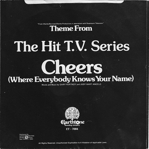 Gary Portnoy : Theme From "Cheers" (Where Everybody Knows Your Name) (7")