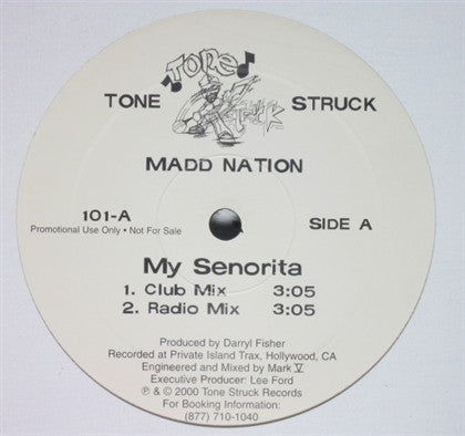 The Madd Nation : My Senorita (12", Single, Promo)