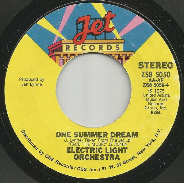Electric Light Orchestra : Mr. Blue Sky (7", Single, Styrene, Ter)
