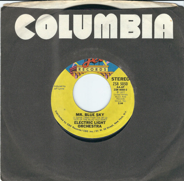 Electric Light Orchestra : Mr. Blue Sky (7", Single, Styrene, Ter)