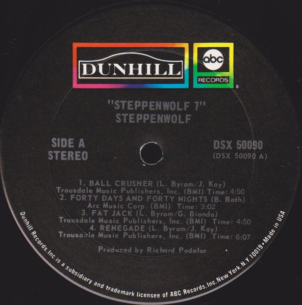 Steppenwolf : Steppenwolf 7 (LP, Album, Gat)