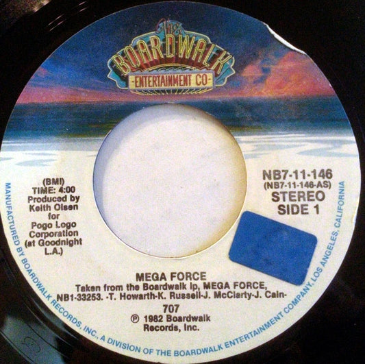 707 : Mega Force (7", Single, Styrene)