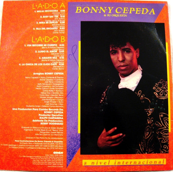 Bonny Cepeda Y Su Orquesta : A Nivel Internacional (LP, Album)