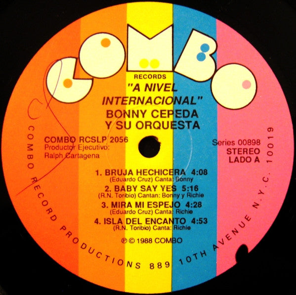 Bonny Cepeda Y Su Orquesta : A Nivel Internacional (LP, Album)