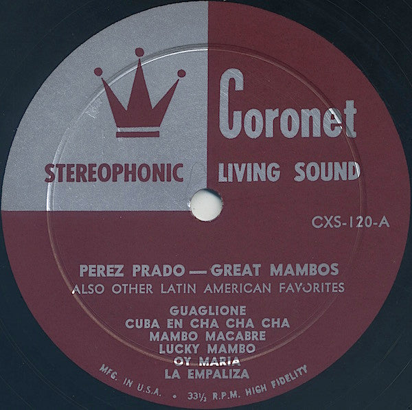 Perez Prado : Great Mambos, Also Other Latin American Favorites (LP, Album, RE)