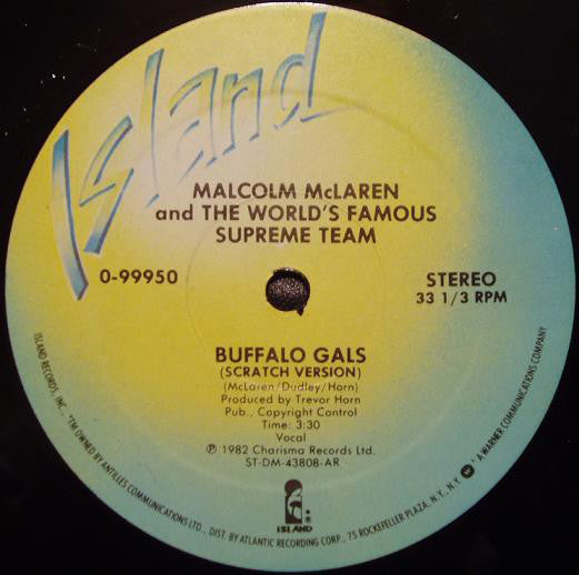Malcolm McLaren And World's Famous Supreme Team : Buffalo Gals (12", AR )