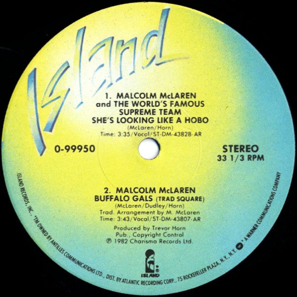 Malcolm McLaren And World's Famous Supreme Team : Buffalo Gals (12", AR )